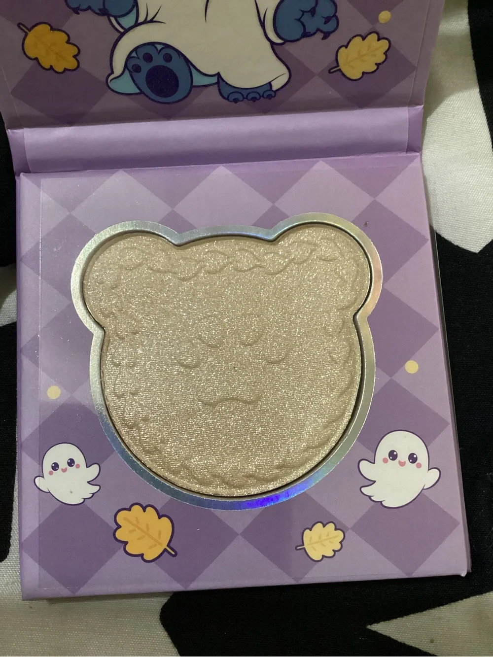 Purple Stitch Character eye shadow  - Cute Ghosts & Leaves